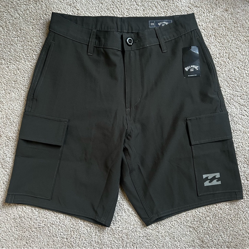 Size 28 Billabong Men's Quinn Hybrid Cargo Shorts Charcoal NWT